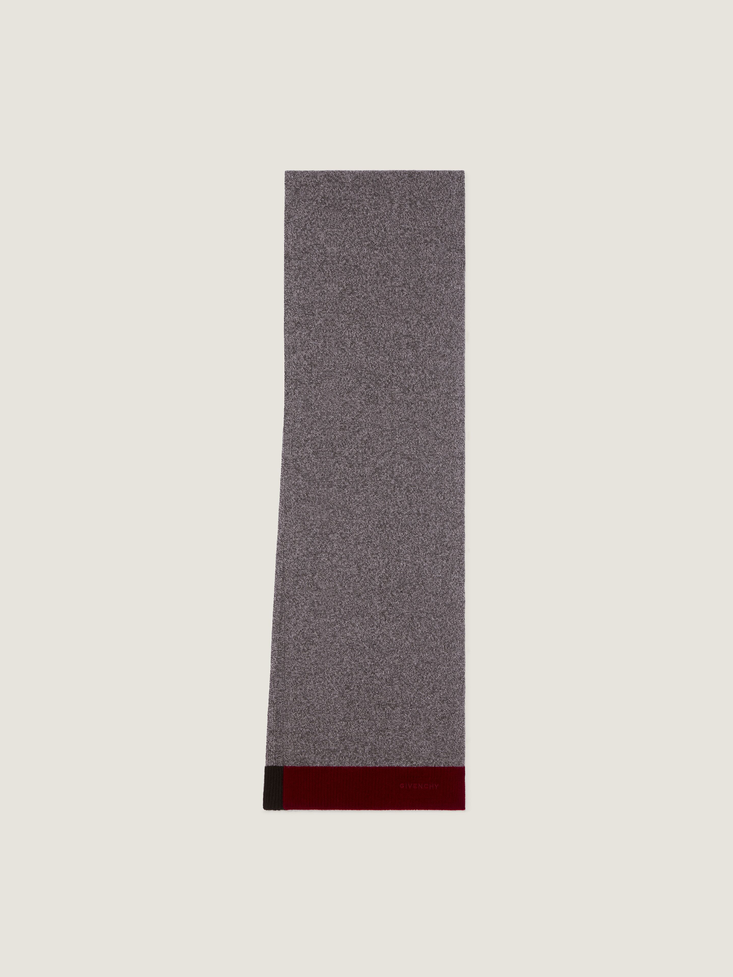GIVENCHY color block scarf in cashmere